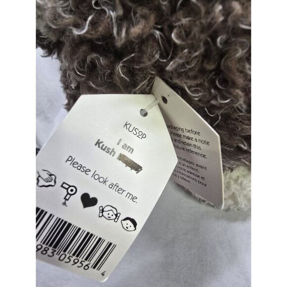 Jellycat Kush Puppy Dog Large Curly Plush Soft Toy Cushion - With Tags- Retired - Picture 3 of 14